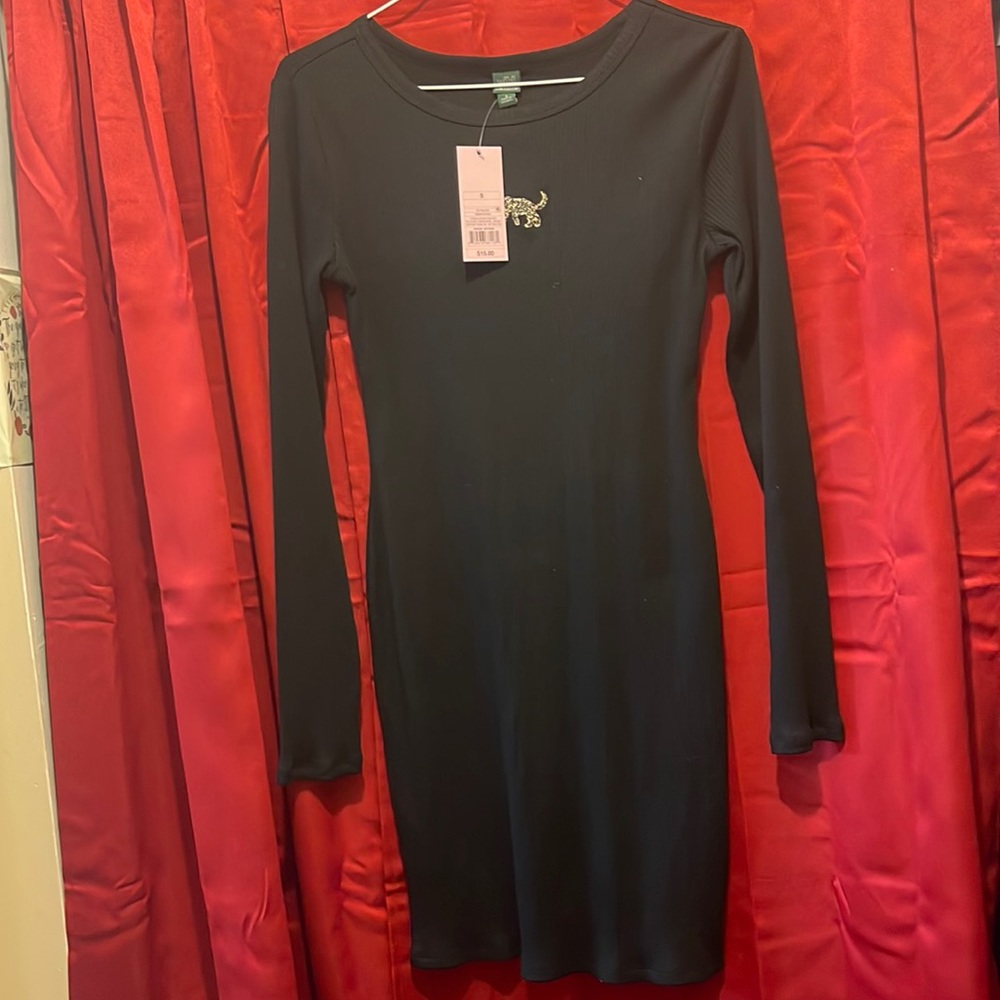 Form Fitting Black Dress. Wild Fable size small